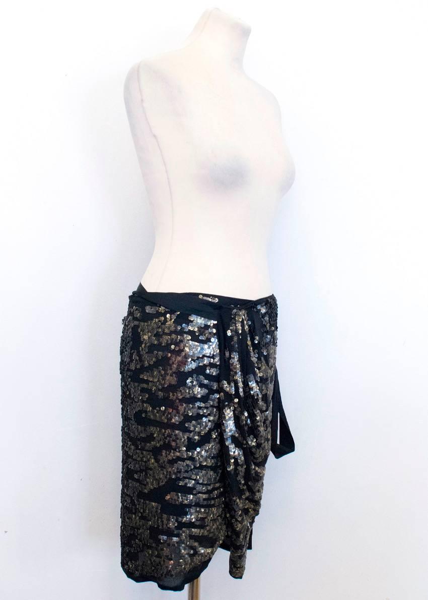 Women's Isabel Marant Felmira Sequinned Wrap Skirt For Sale