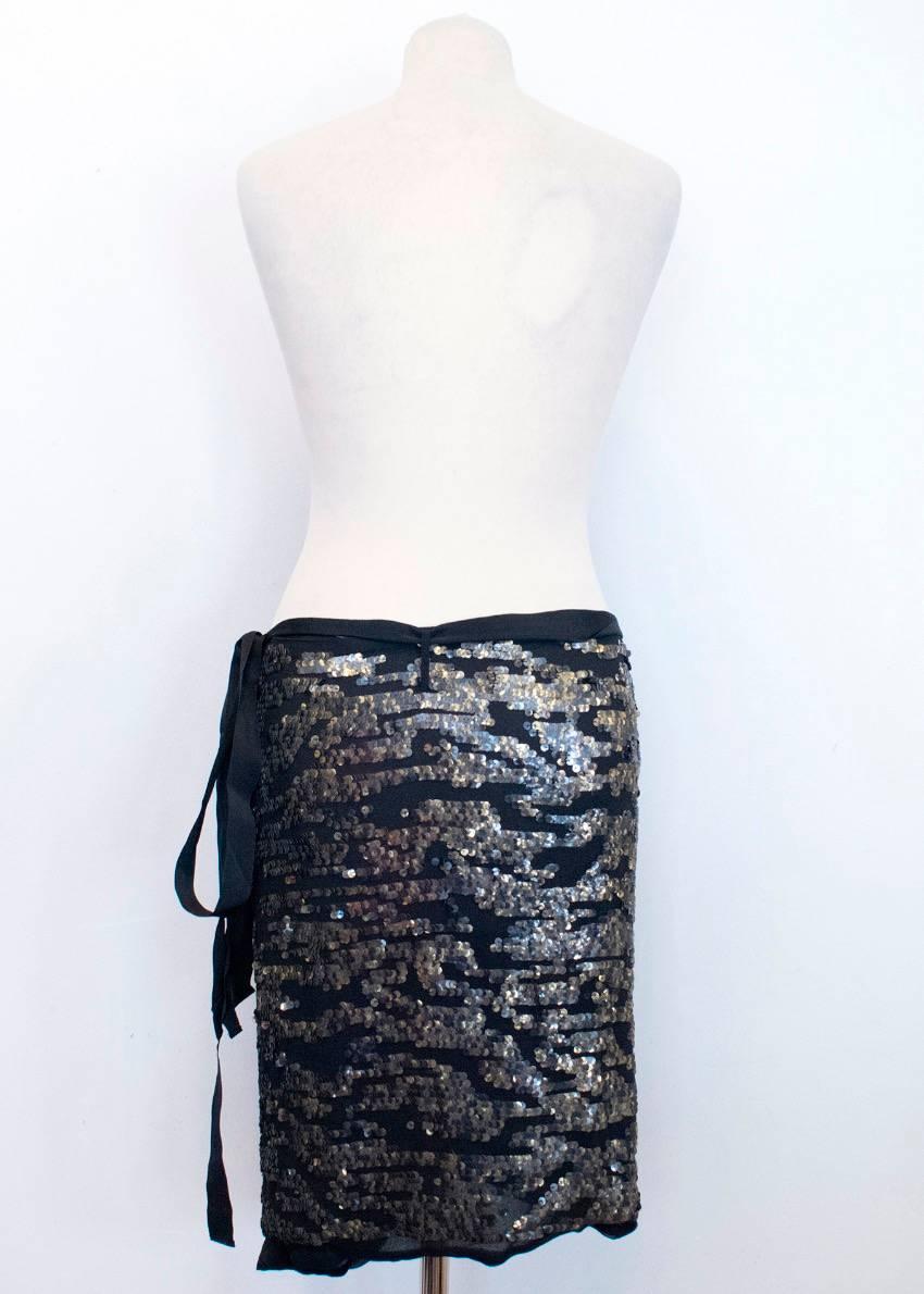 Isabel Marant Felmira Sequinned Wrap Skirt In New Condition For Sale In London, GB