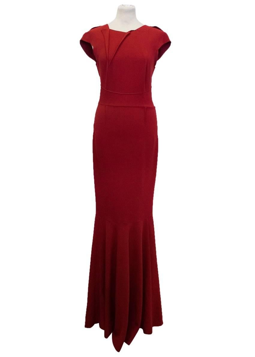 burgandy gown