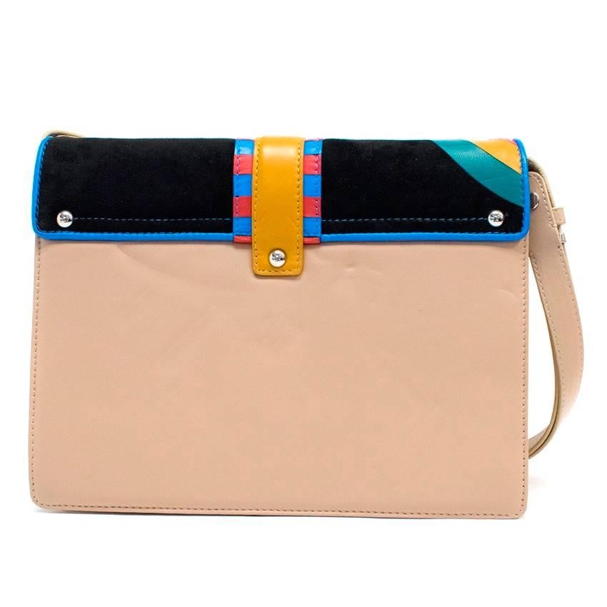 Beige Paula Cademartori Multicolour Shoulder Bag For Sale