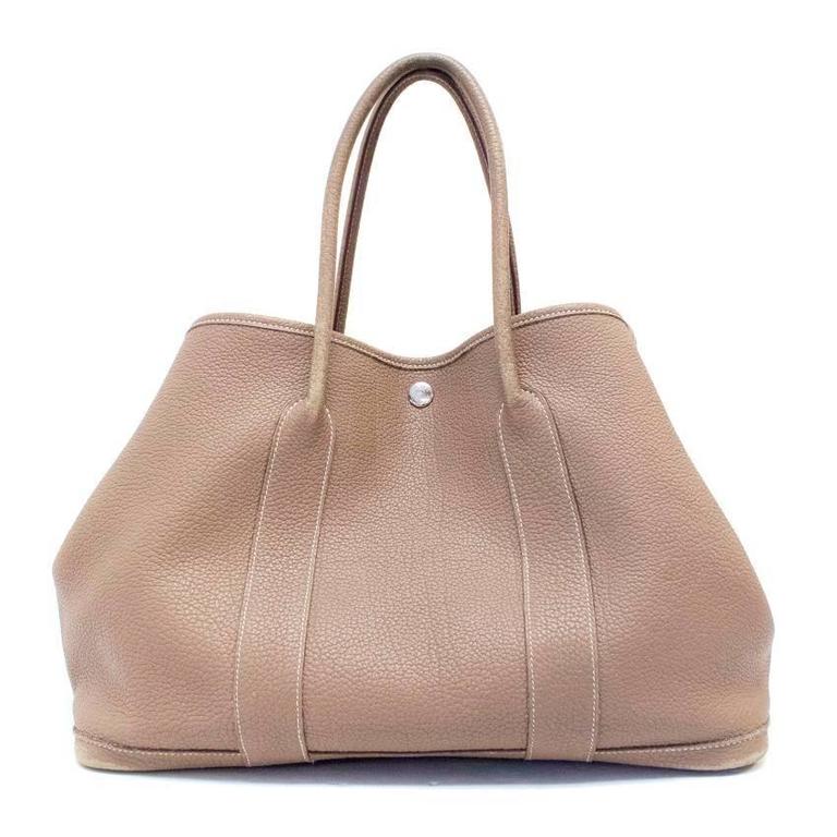 Hermes Taupe Garden Party 36 Tote at 1stDibs