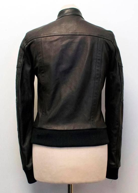Diesel Black Gold Leather Jacket with Silver Studs For Sale at 1stDibs ...