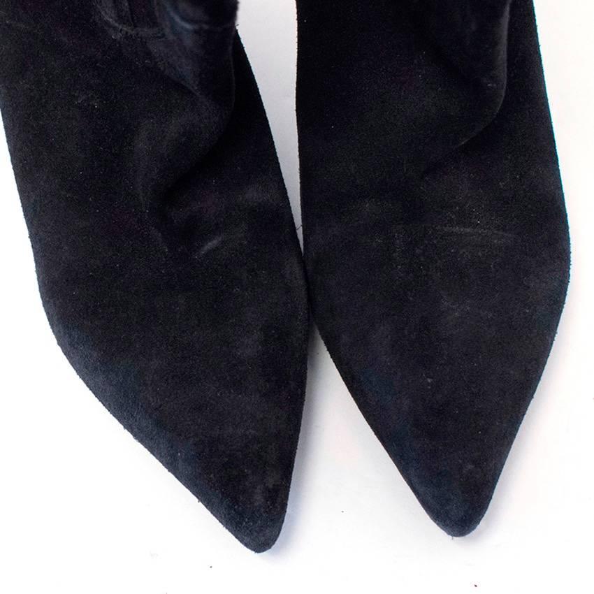 Saint Laurent Paris Suede Western Ankle Boots For Sale 5