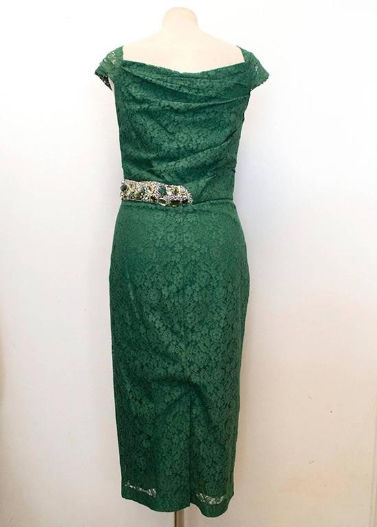 burberry green dress
