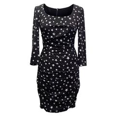 Dolce & Gabbana Black Dress with White Stars 2