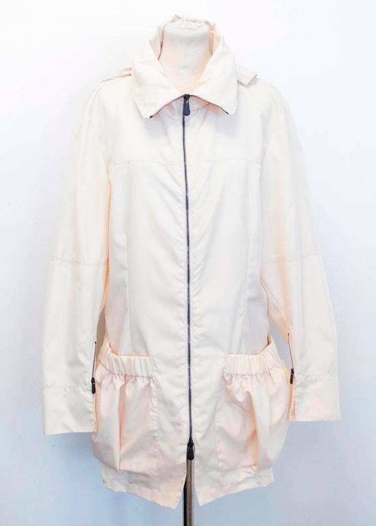 Bottega Veneta Cream Raincoat For Sale at 1stdibs