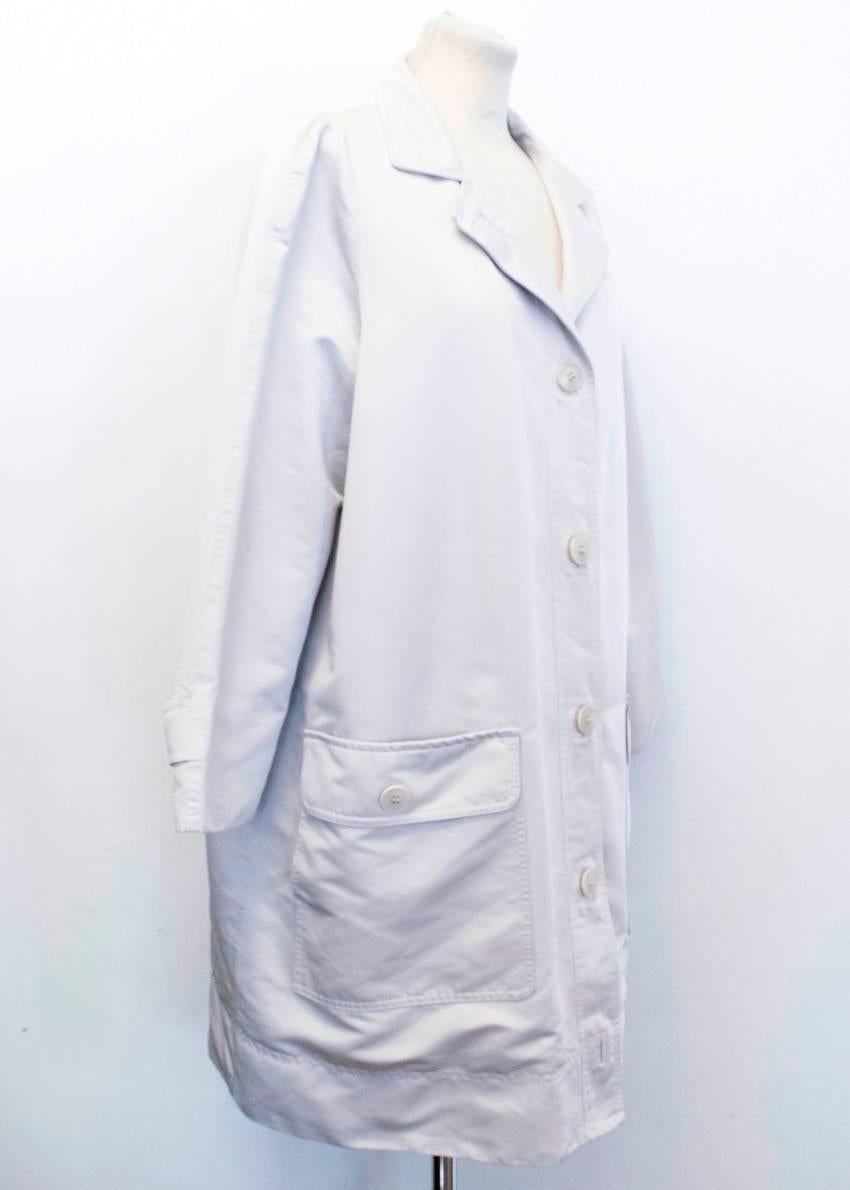 Loro Piana Unisex Beige Anorak Coat - Size 46 Small For Sale 1
