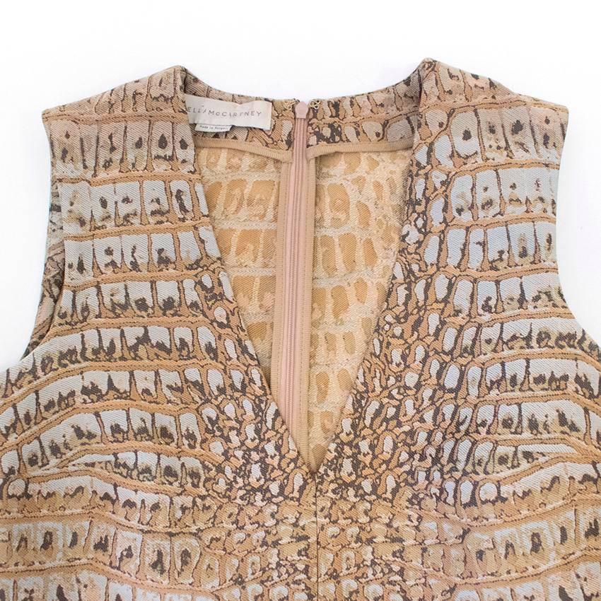 Women's Stella McCartney Crocodile Print Dress  For Sale