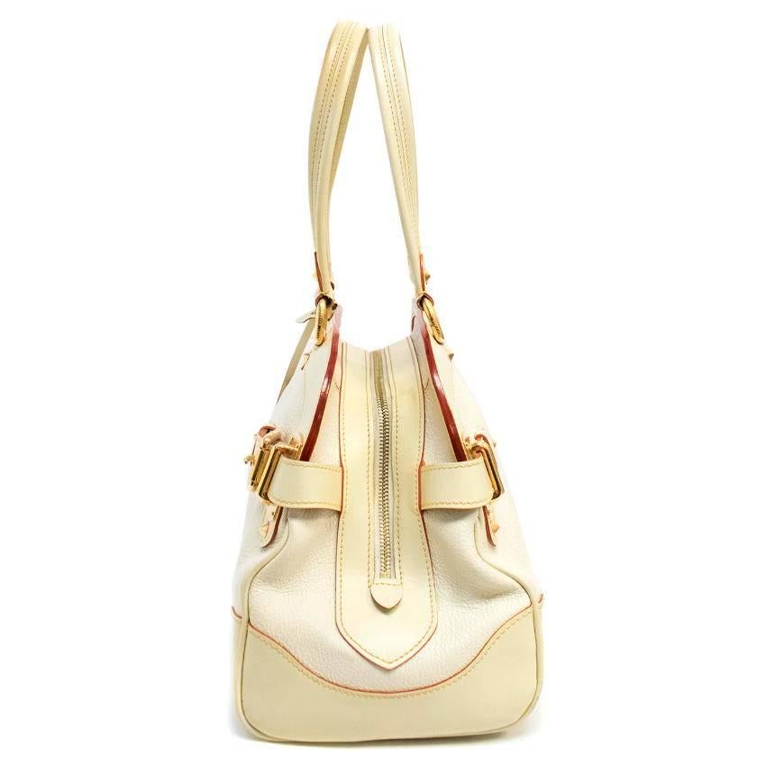 louis vuitton cream tote