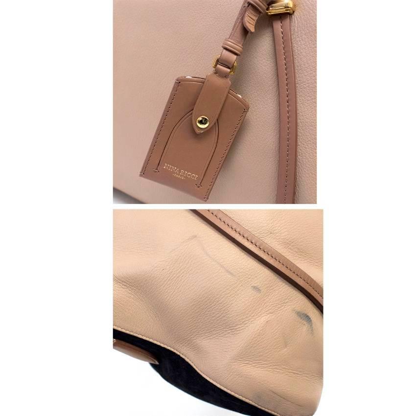 Nina Ricci Paris Beige Leather and Suede Shoulder Bag  For Sale 3