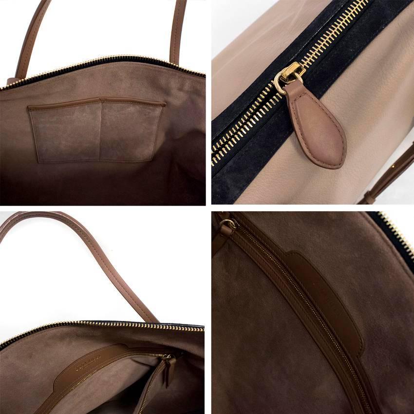Nina Ricci Paris Beige Leather and Suede Shoulder Bag  For Sale 5