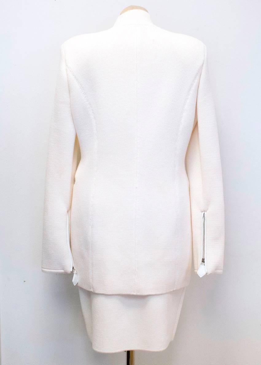 Gianfranco Ferre Cream Wool Two Piece For Sale 4