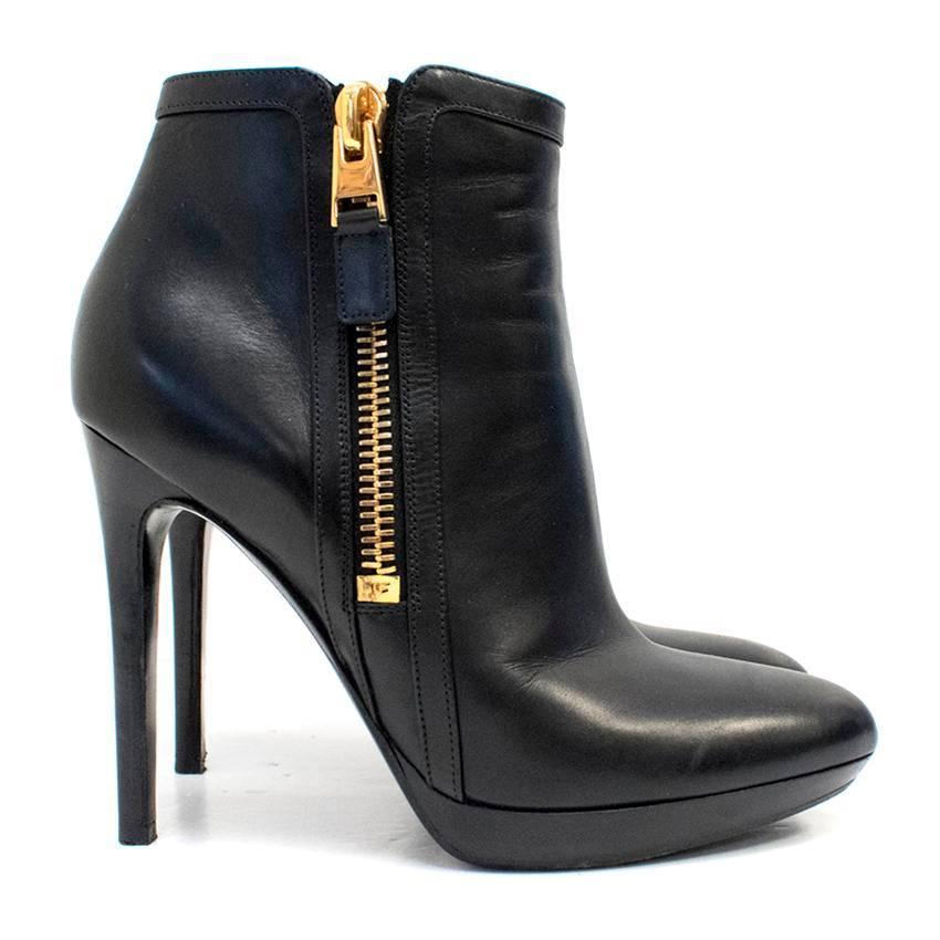 Tom Ford Black Ankle Boots For Sale 1