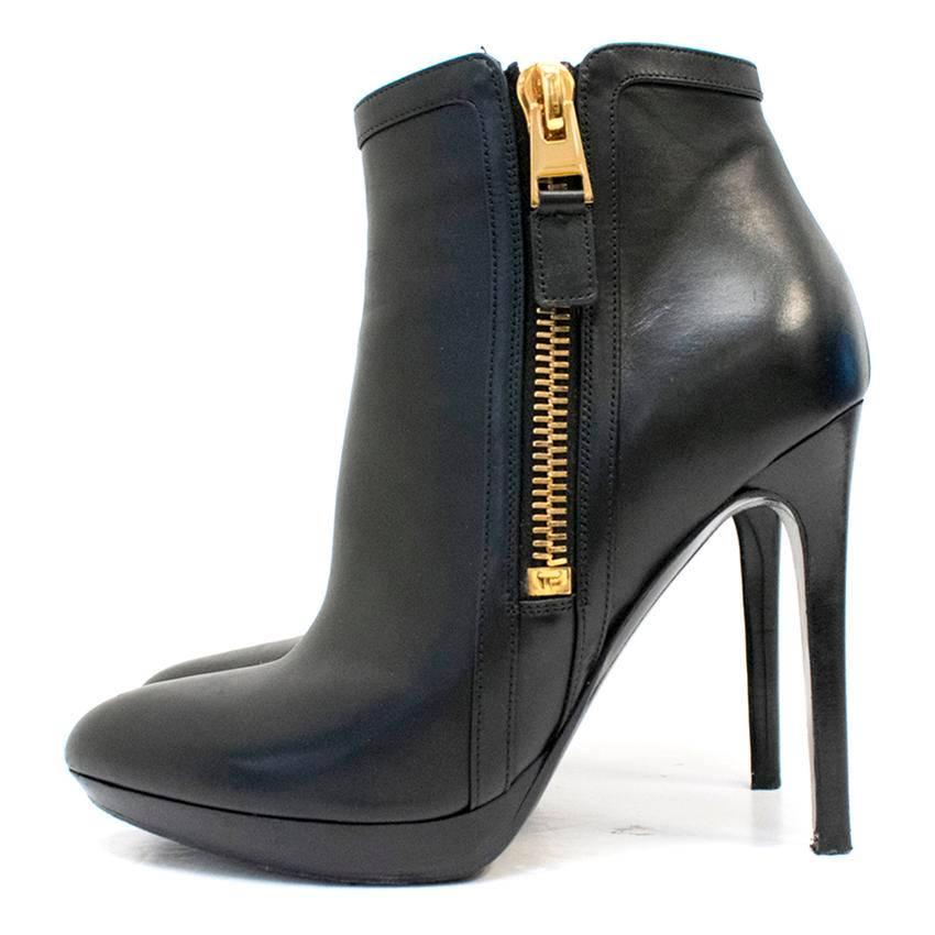 Tom Ford Black Ankle Boots For Sale 2