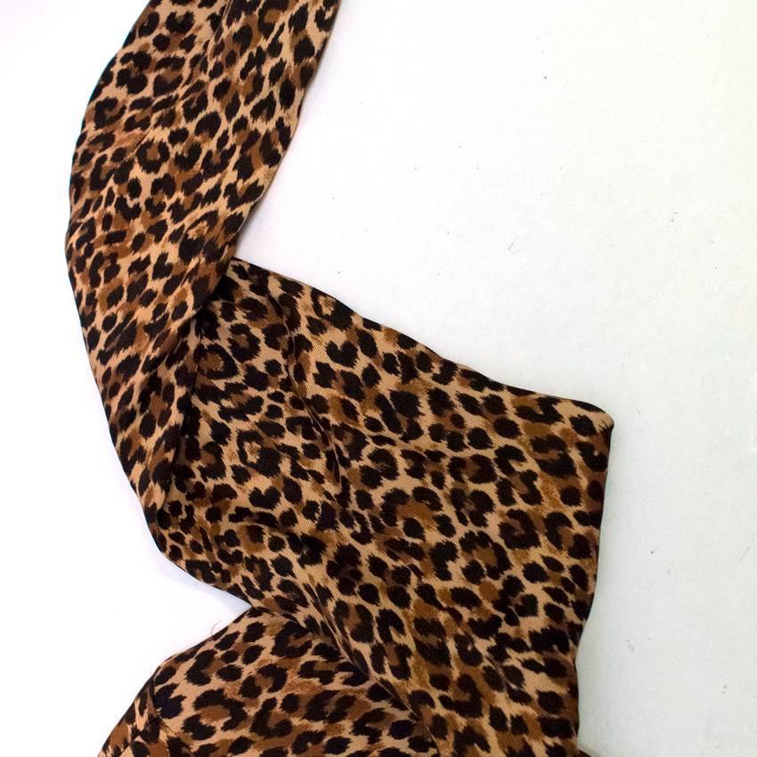Miu Miu Leopard Print Dress In New Condition For Sale In London, GB