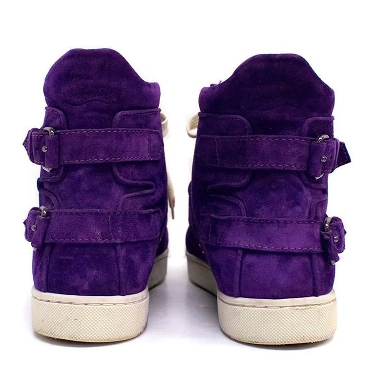 louboutin suede trainers