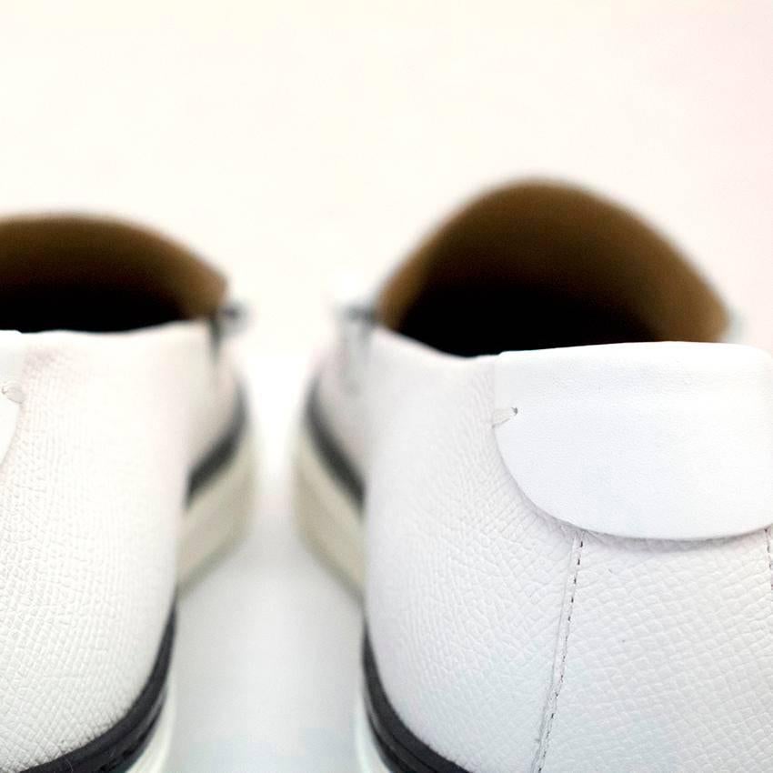 Men's Hermes White Loafers For Sale