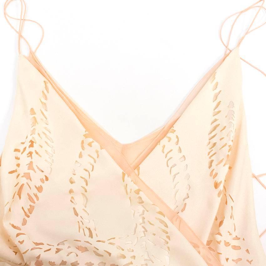 Emilio Pucci Lasercut Silk and Chiffon Dress In New Condition For Sale In London, GB