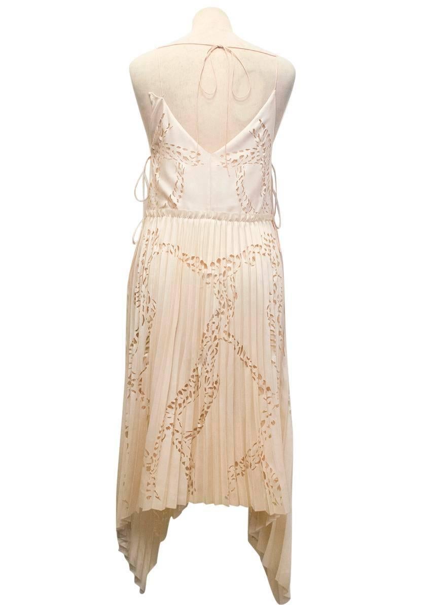 Emilio Pucci Lasercut Silk and Chiffon Dress For Sale 1