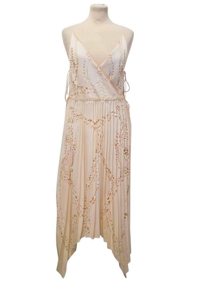 Women's Emilio Pucci Lasercut Silk and Chiffon Dress For Sale
