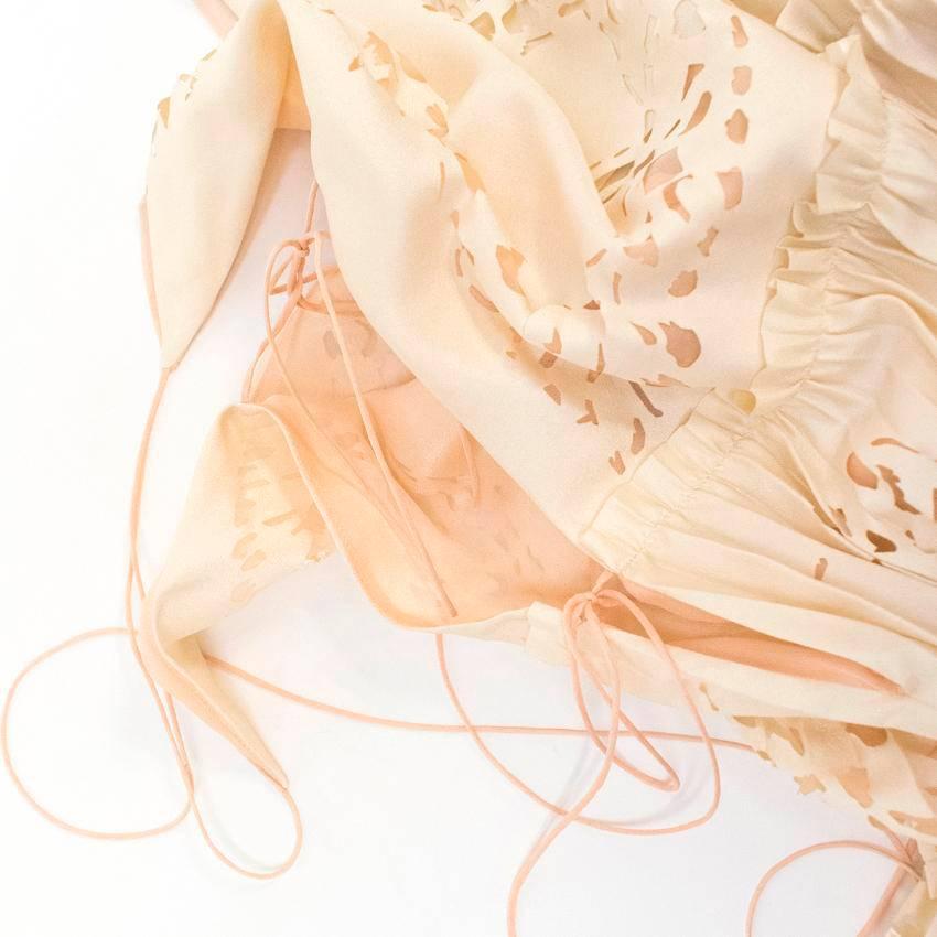 Emilio Pucci Lasercut Silk and Chiffon Dress For Sale 3