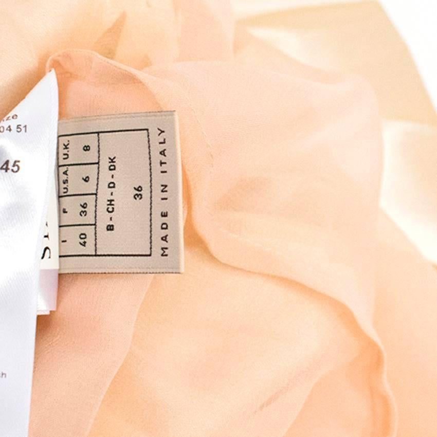 Emilio Pucci Lasercut Silk and Chiffon Dress For Sale 5