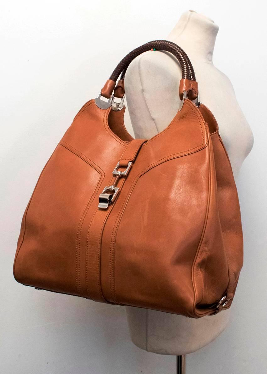 Tanner Krolle Tan Eva Leather Tote Bag In Good Condition For Sale In London, GB