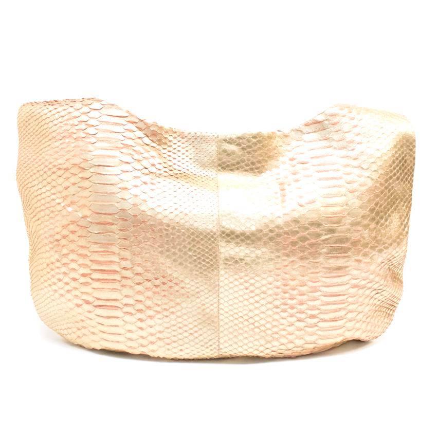 Women's Devi Kroell Gold Python Shoulder Bag For Sale