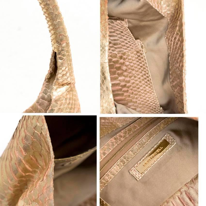 Devi Kroell Gold Python Shoulder Bag For Sale 2