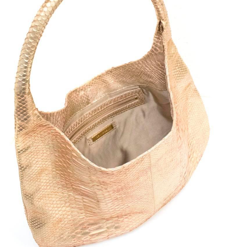 Devi Kroell Gold Python Shoulder Bag For Sale 1