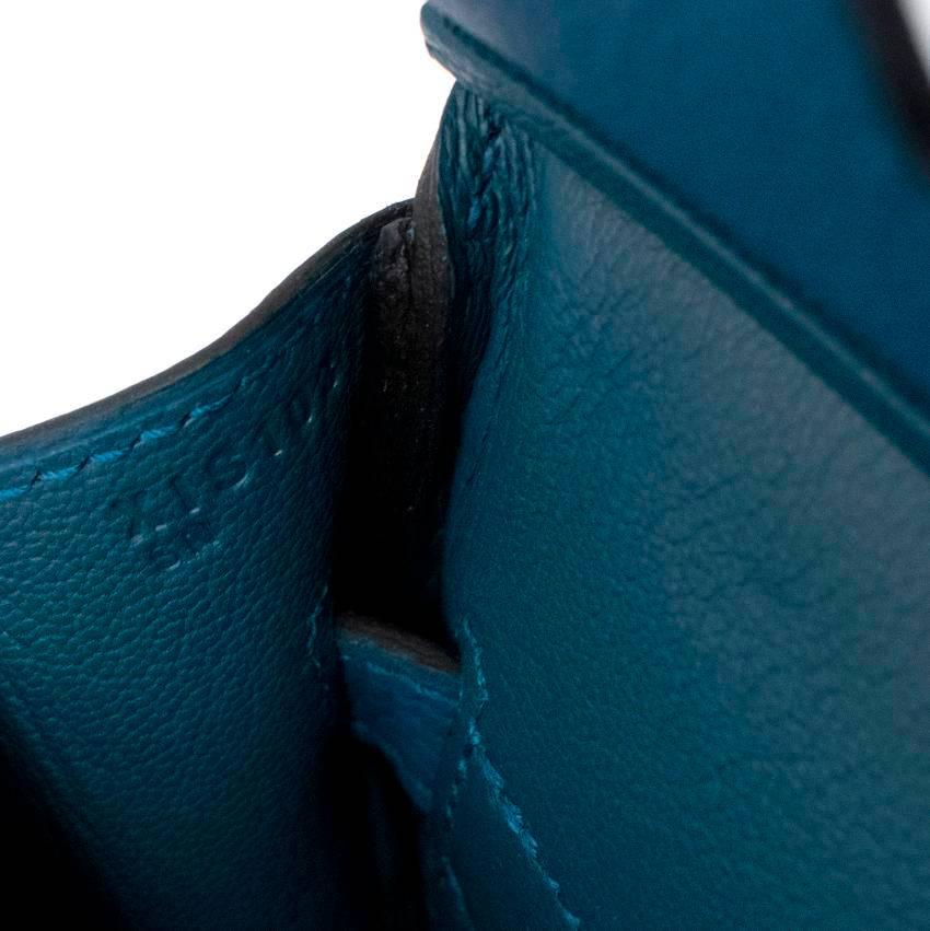 Hermes Cobalt Blue Togo Leather 30cm Birkin For Sale 5