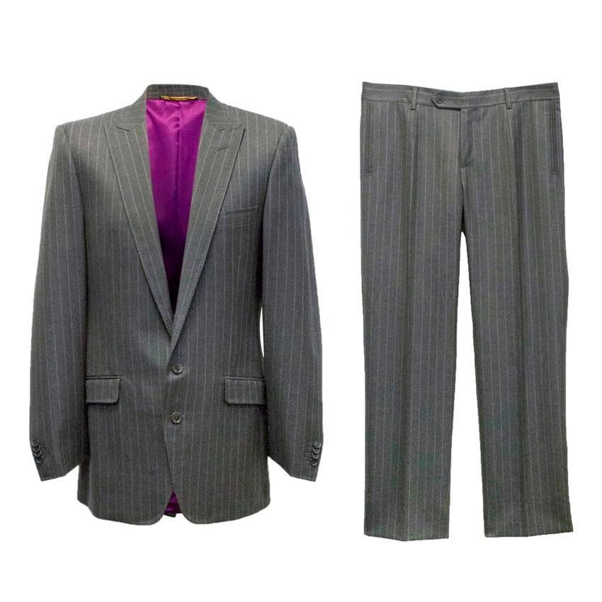Dolce & Gabbana men's pinstriped suit