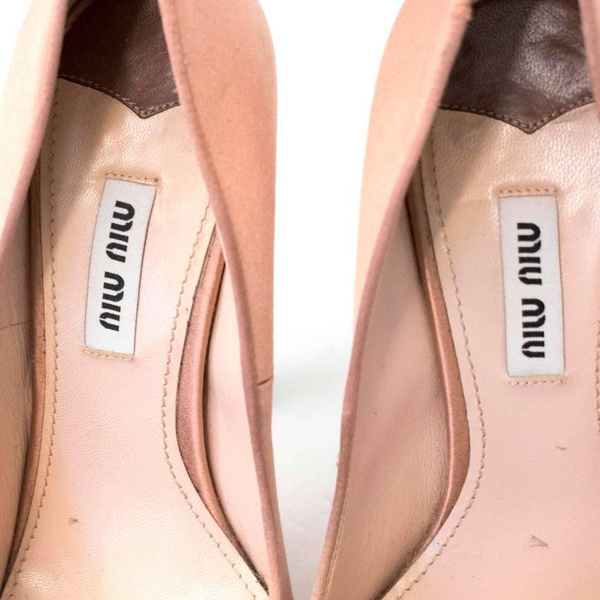 Miu Miu Blush Peep Toe Pumps 2