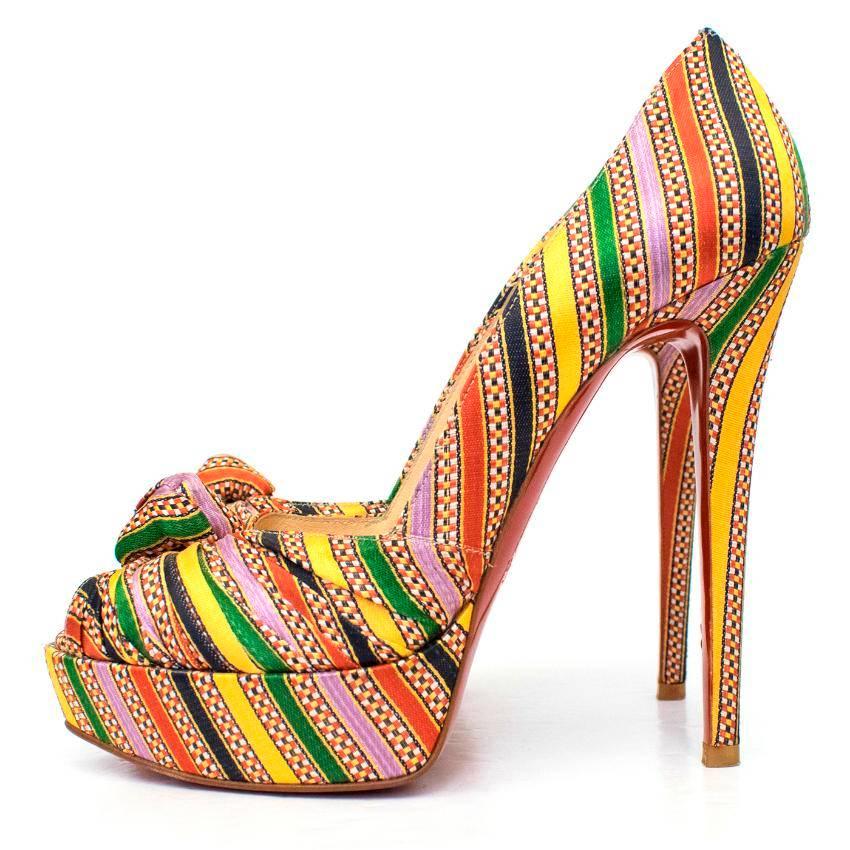 Christian Louboutin Greissimo Multi-Coloured Pumps In Excellent Condition For Sale In London, GB