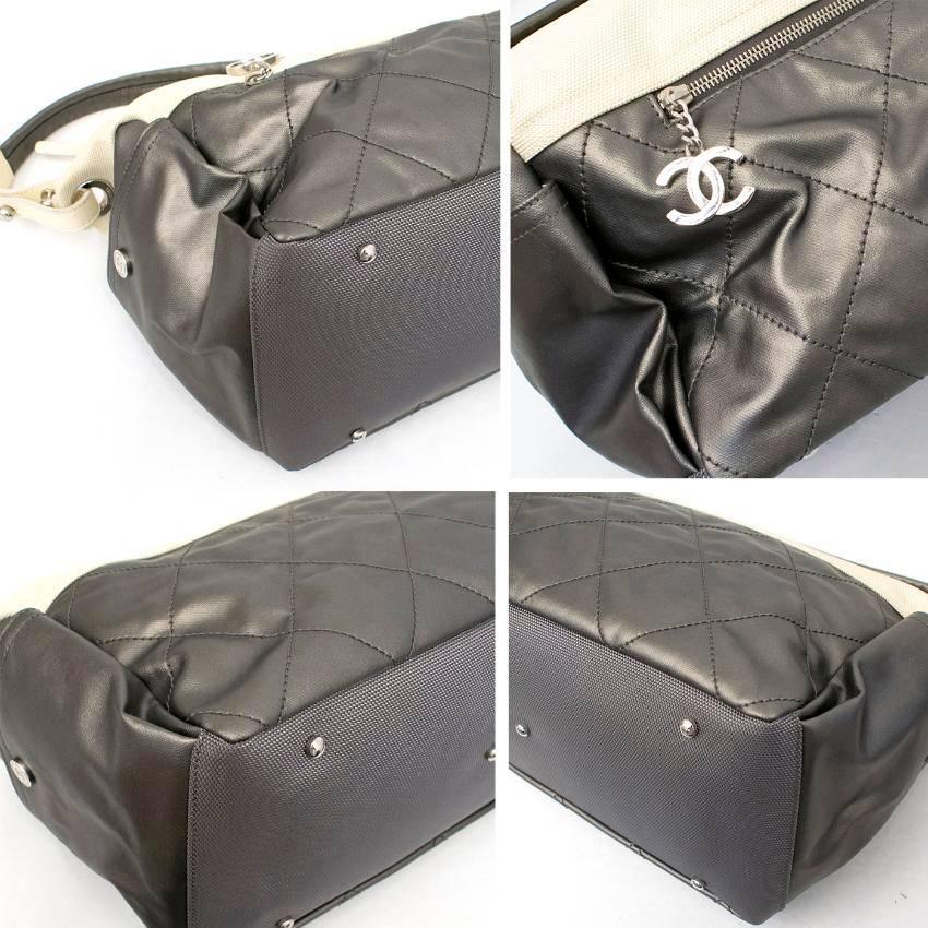Chanel Silver and Cream Bag For Sale 1