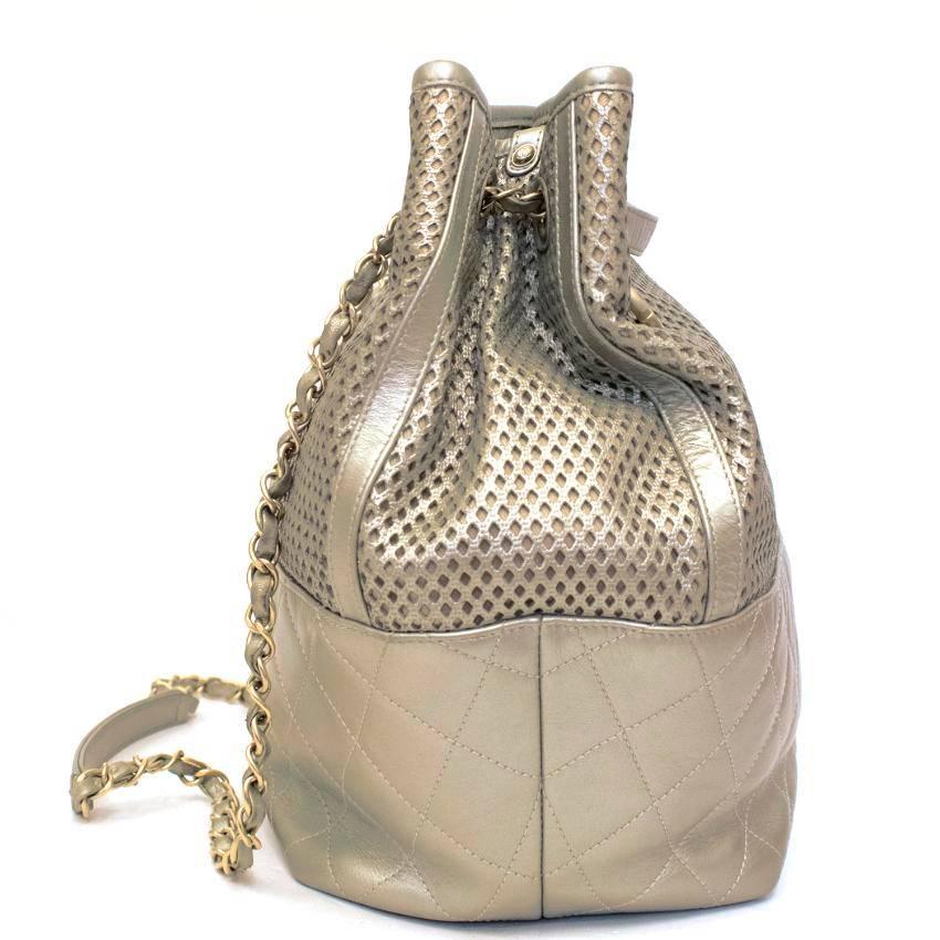 Chanel Pale Gold Shoulder Bag For Sale 1