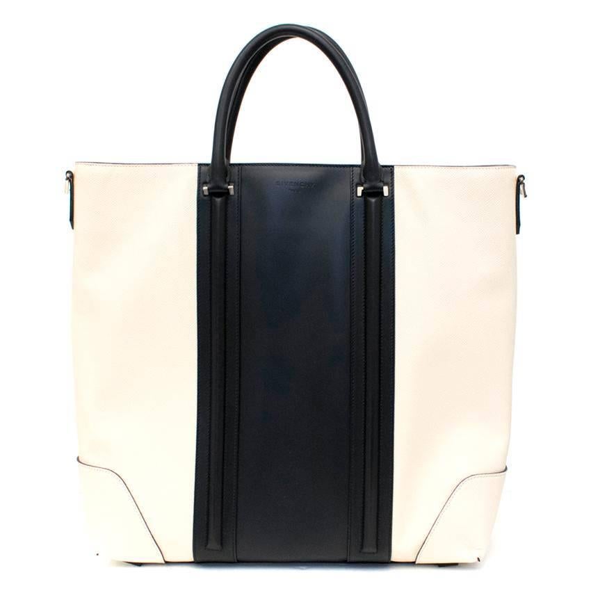 Givenchy Lucrezia Cream and Black Tote Bag For Sale 1
