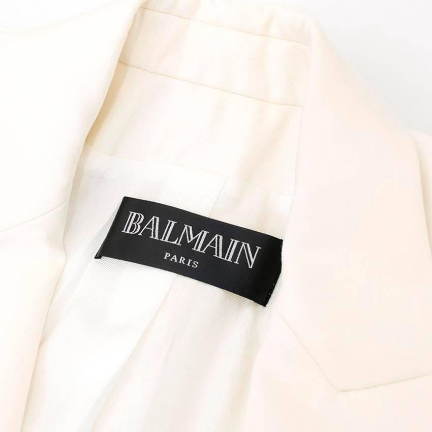 Balmain Cream Blazer For Sale 3