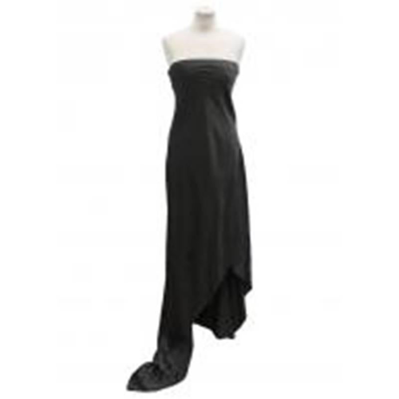 Donna Karan Black Silk Gown In Excellent Condition For Sale In London, GB