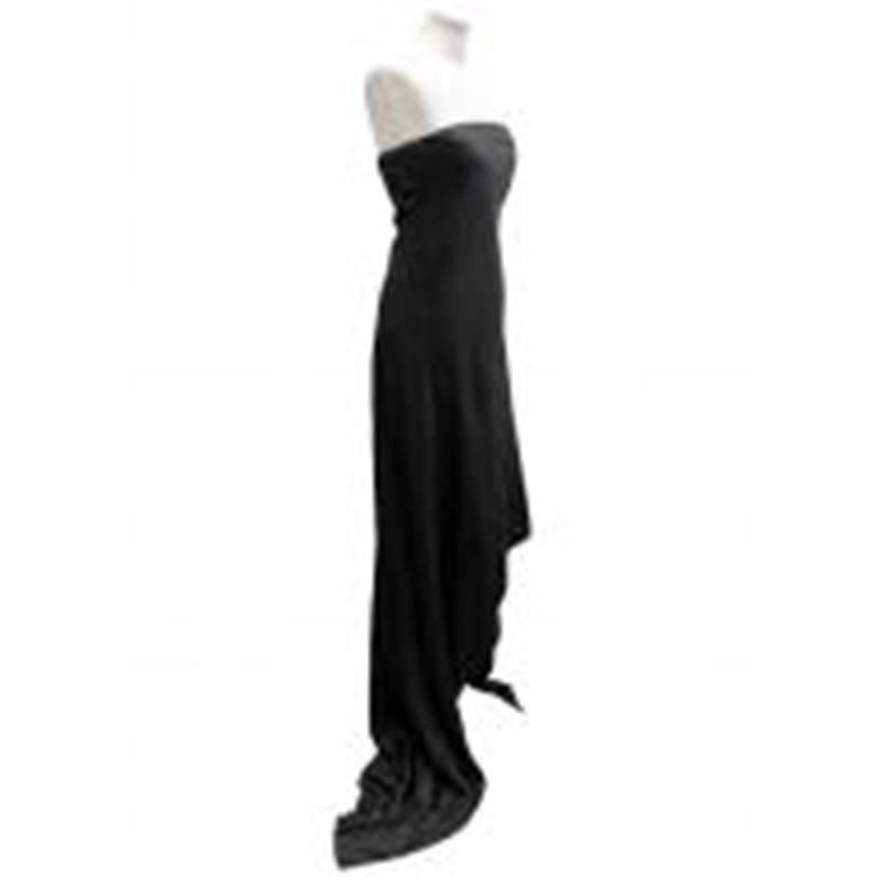 Women's Donna Karan Black Silk Gown For Sale