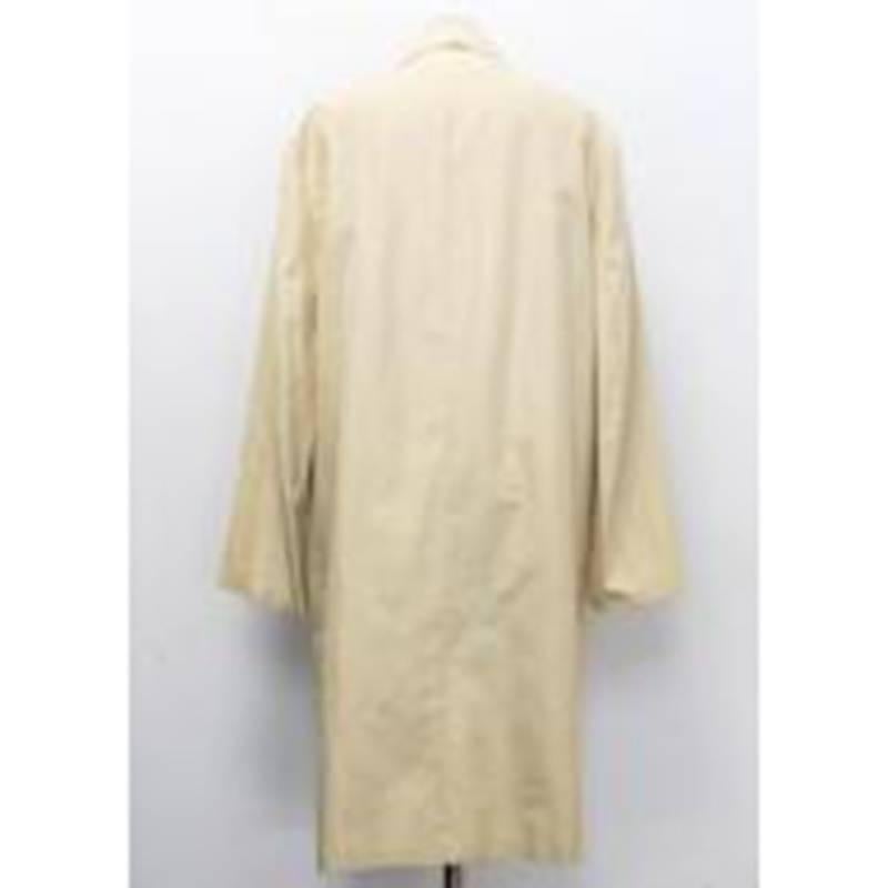 Women's Prada Beige Long Silk Coat For Sale