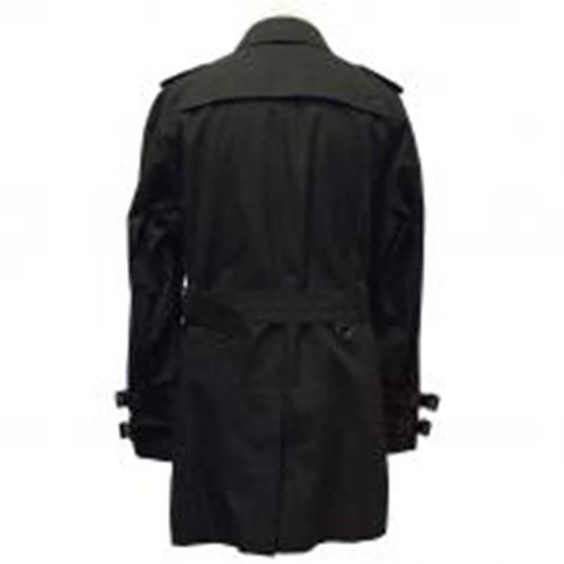 Men's Burberry Black Trench Coat For Sale