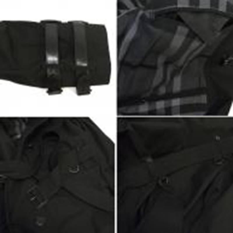 Burberry Black Trench Coat For Sale 6