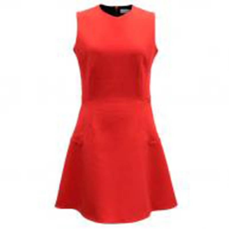 Victoria Beckham Red Crêpe Dress