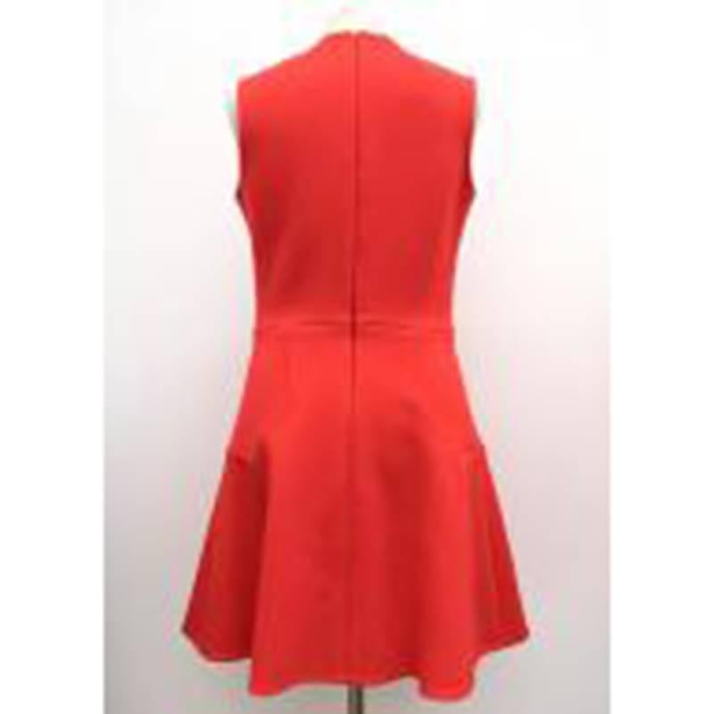 Victoria Beckham Red Crêpe Dress In New Condition In London, GB