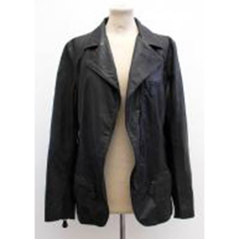 Bottega Veneta Black Leather Jacket In New Condition For Sale In London, GB