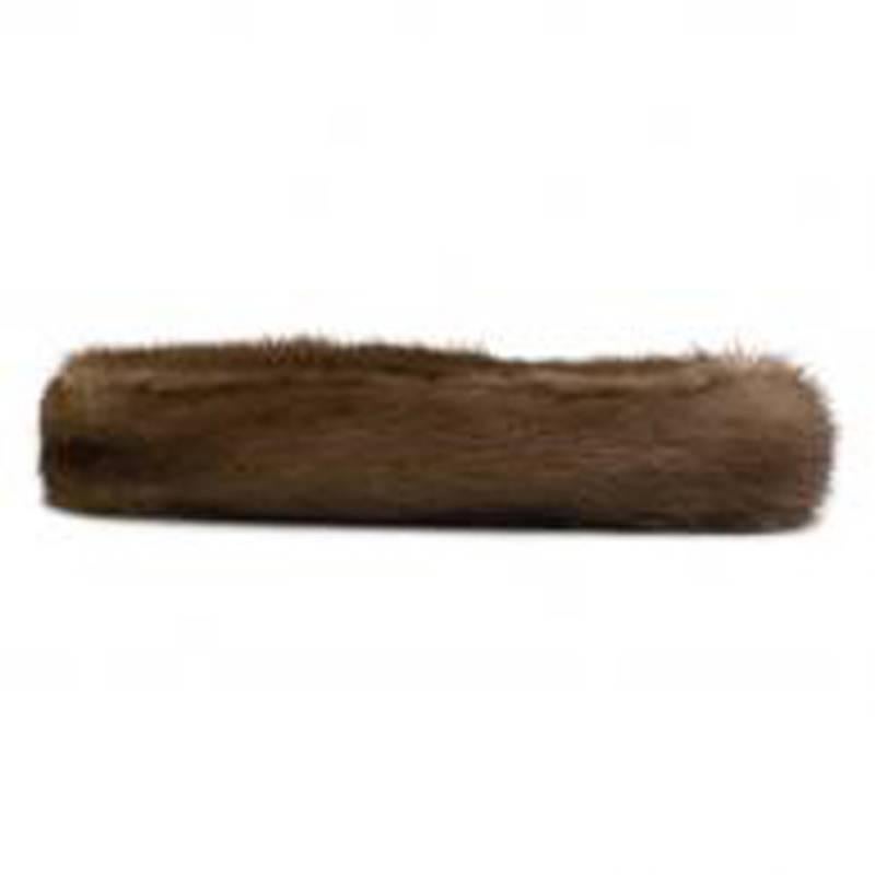 Anya Hindmarch Brown Mink Clutch Bag For Sale 1