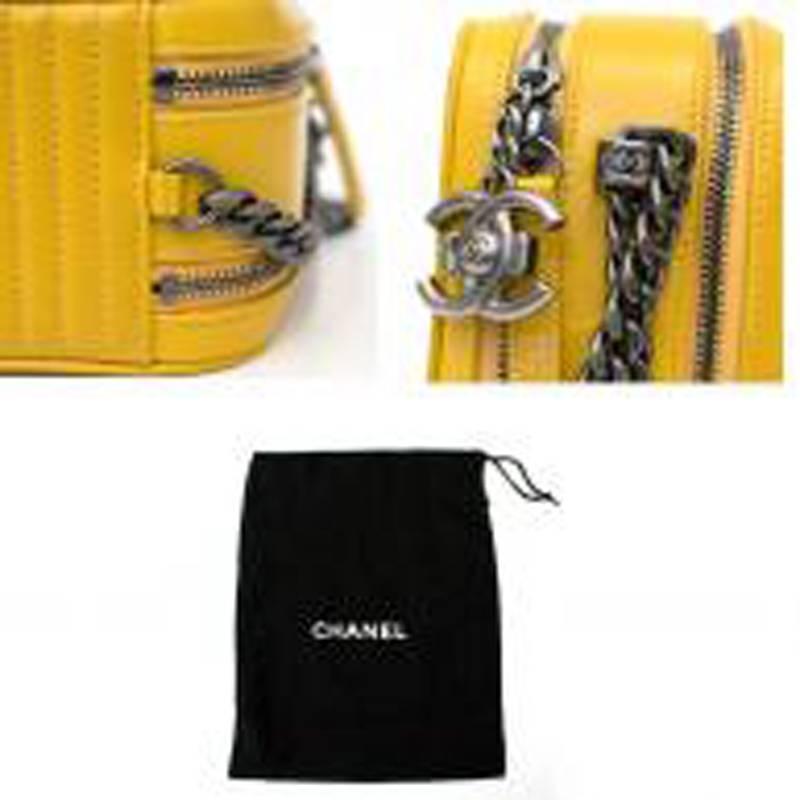 Women's Chanel Yellow Camera Cross Body Bag For Sale