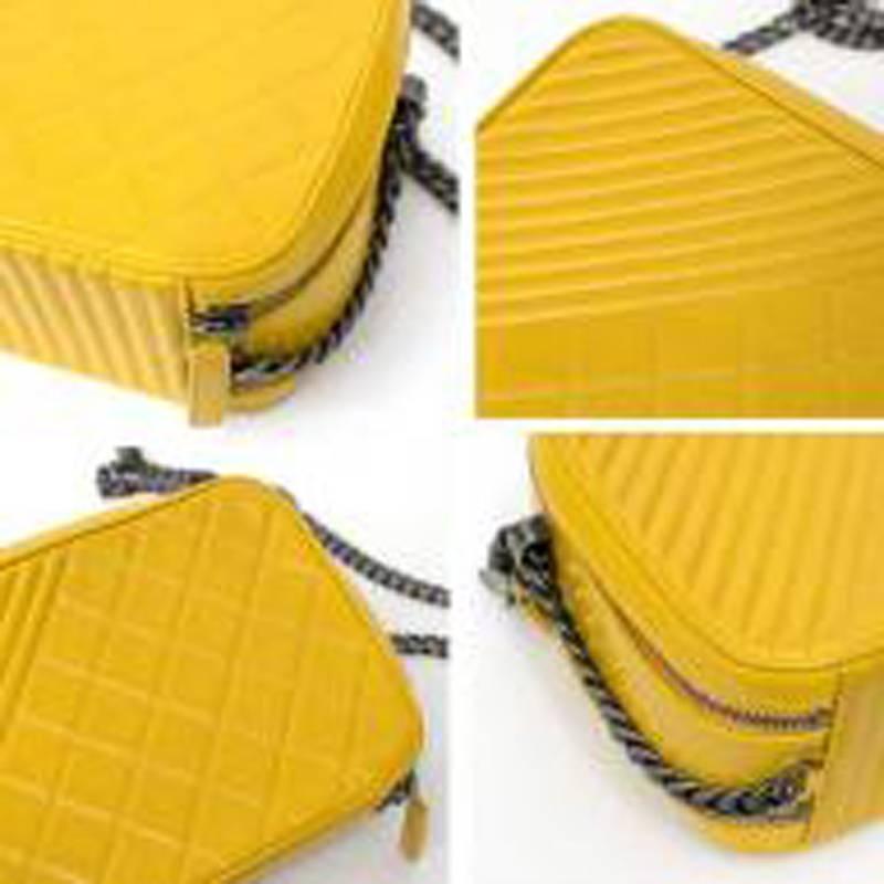 Chanel Yellow Camera Cross Body Bag For Sale 5