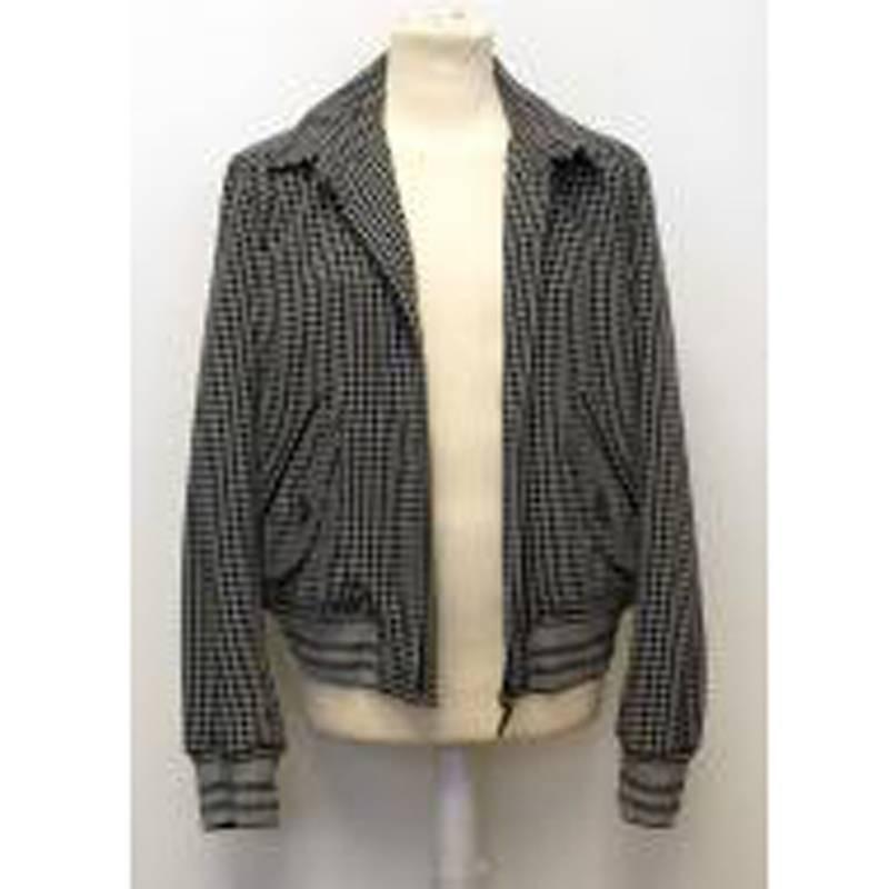 Tom Ford Monochrome Check Zip Jacket In New Condition For Sale In London, GB